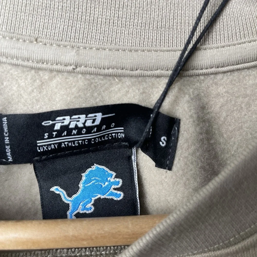Detroit Lions NFL Pro Standard Taupe Size S Brand New Tags Embroidered Logo